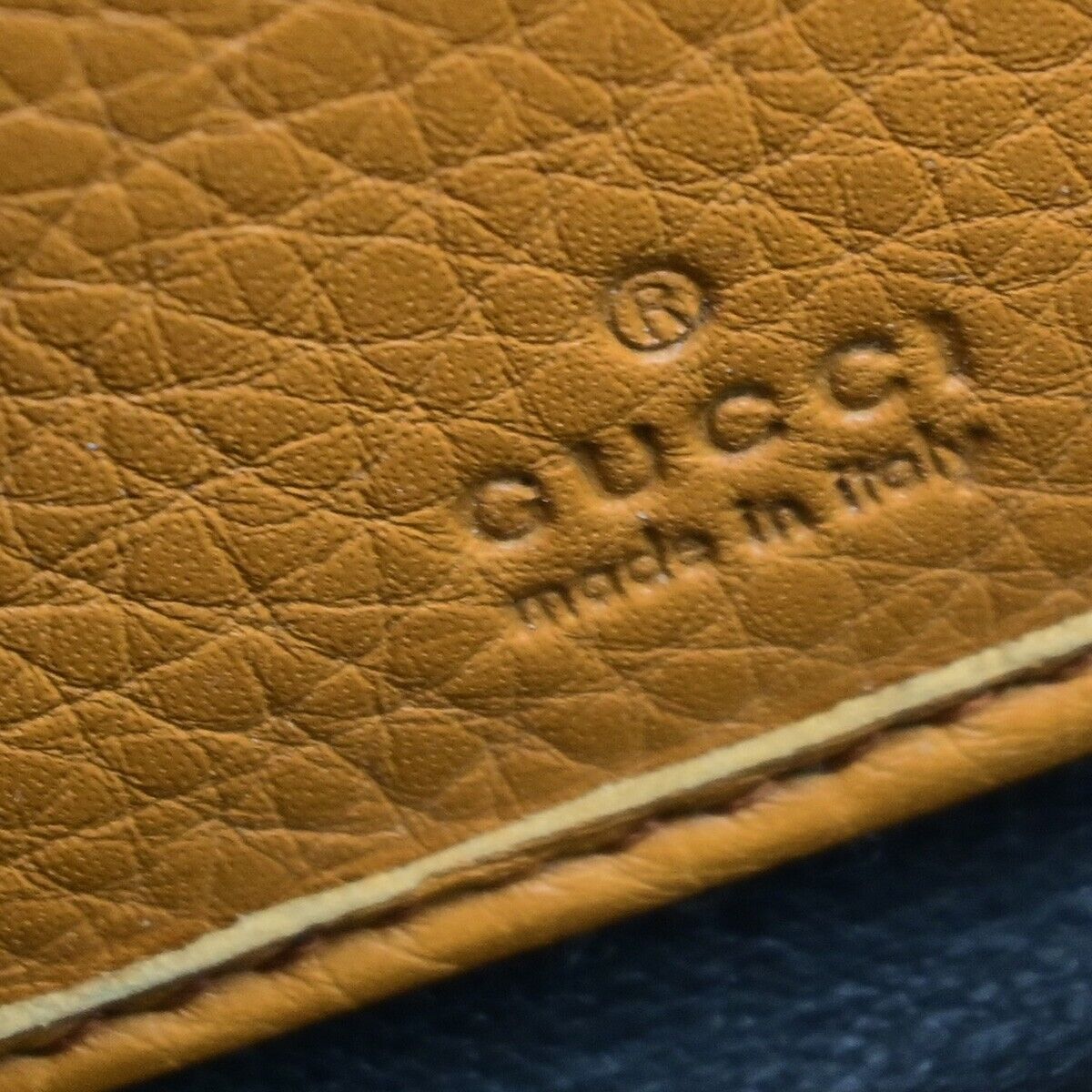 GUCCI Logo Interlocking GG Tassel Long Zipper Wallet Leather Orange GHW 38ED996