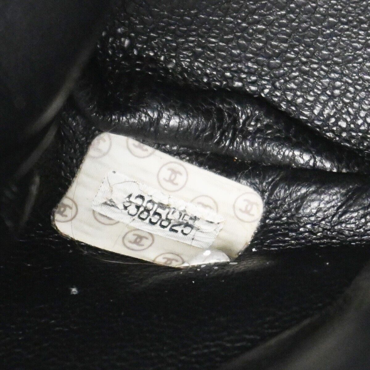 CHANEL CC Logo Matelasse Chain Backpack Bag Leather Black GHW Vintage 731RJ682