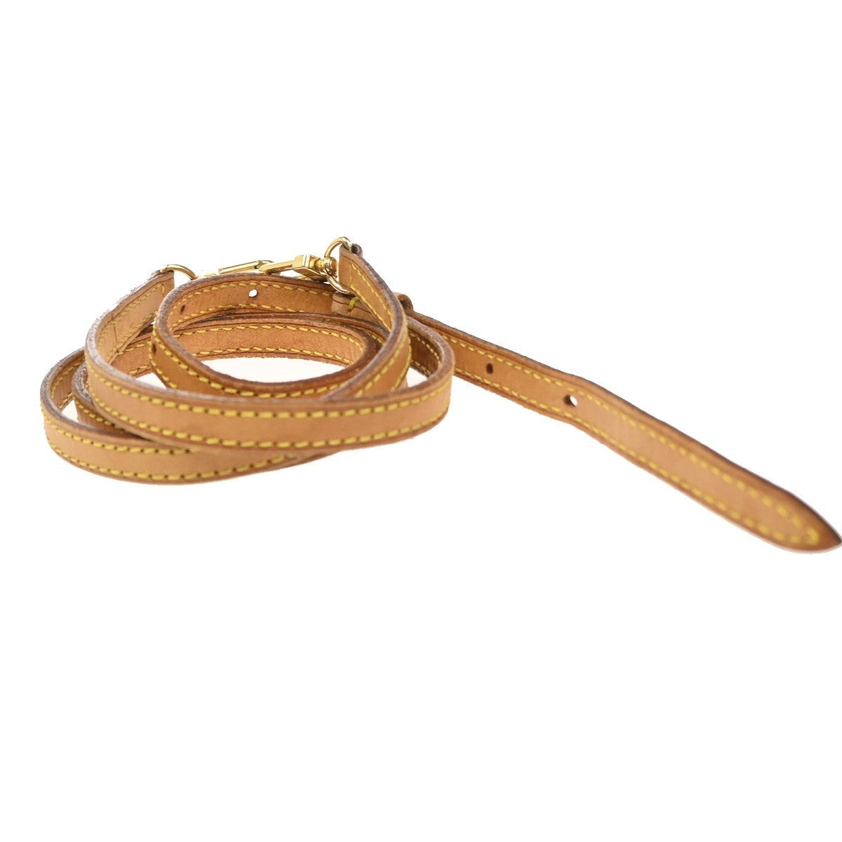 LOUIS VUITTON Shoulder Strap Leather Brown GHW Bag Accessory 02EG296