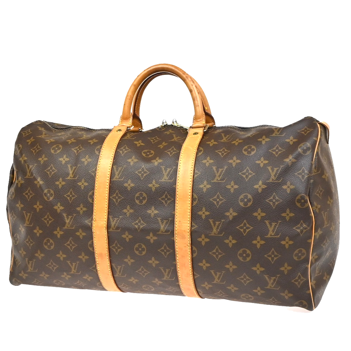 LOUIS VUITTON Keepall 50 Travel Hand Bag Monogram Leather Brown M41426 79YH910
