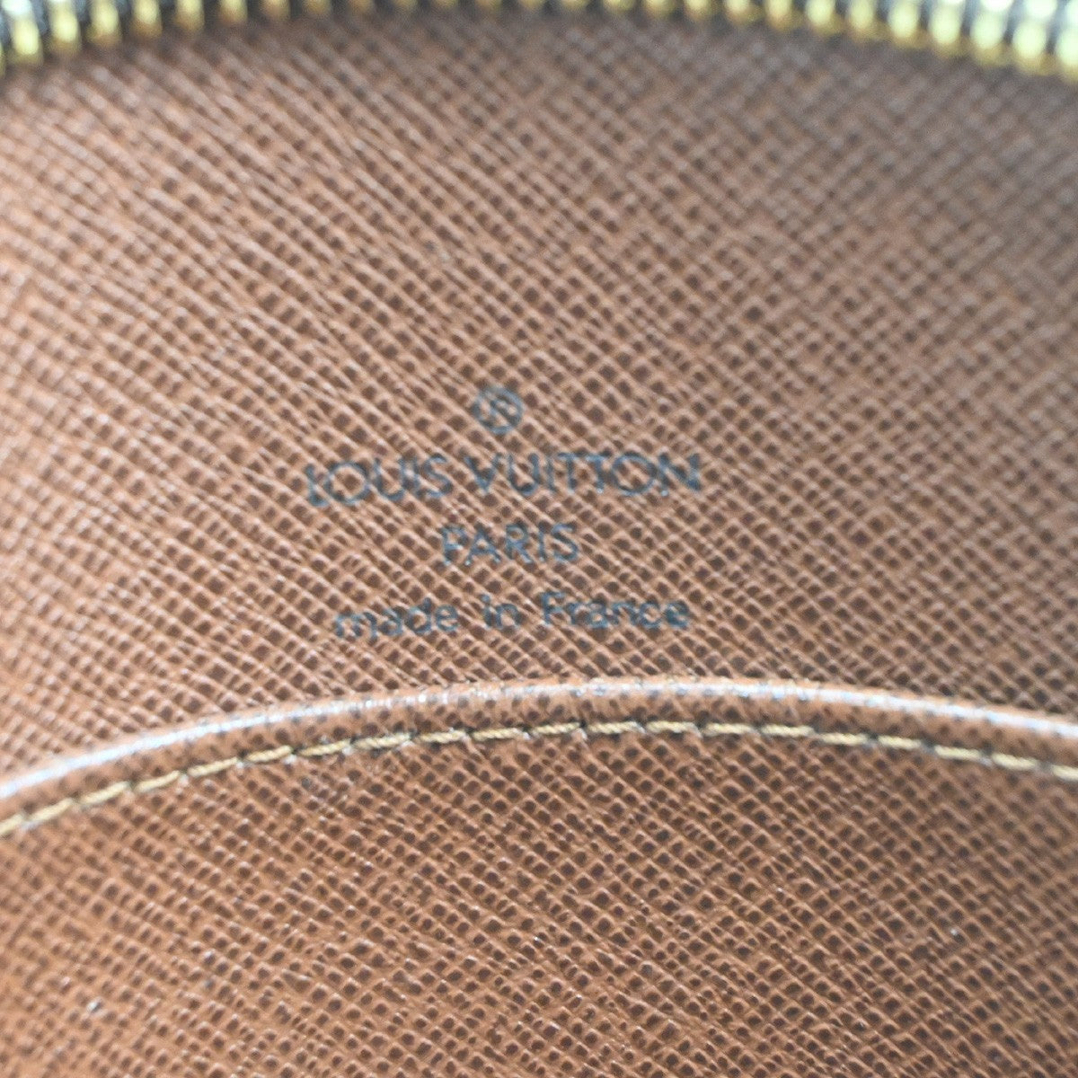 LOUIS VUITTON Logo Drouot Shoulder Bag Monogram Leather Brown M51290 70TA711