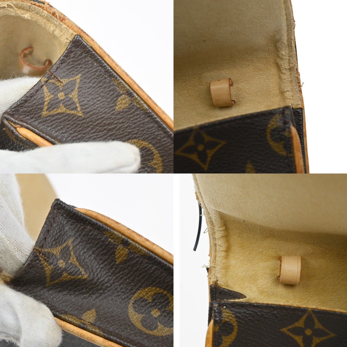 LOUIS VUITTON Pochette Twin GM  Clutch Bag Monogram Brown M51852 01SA038
