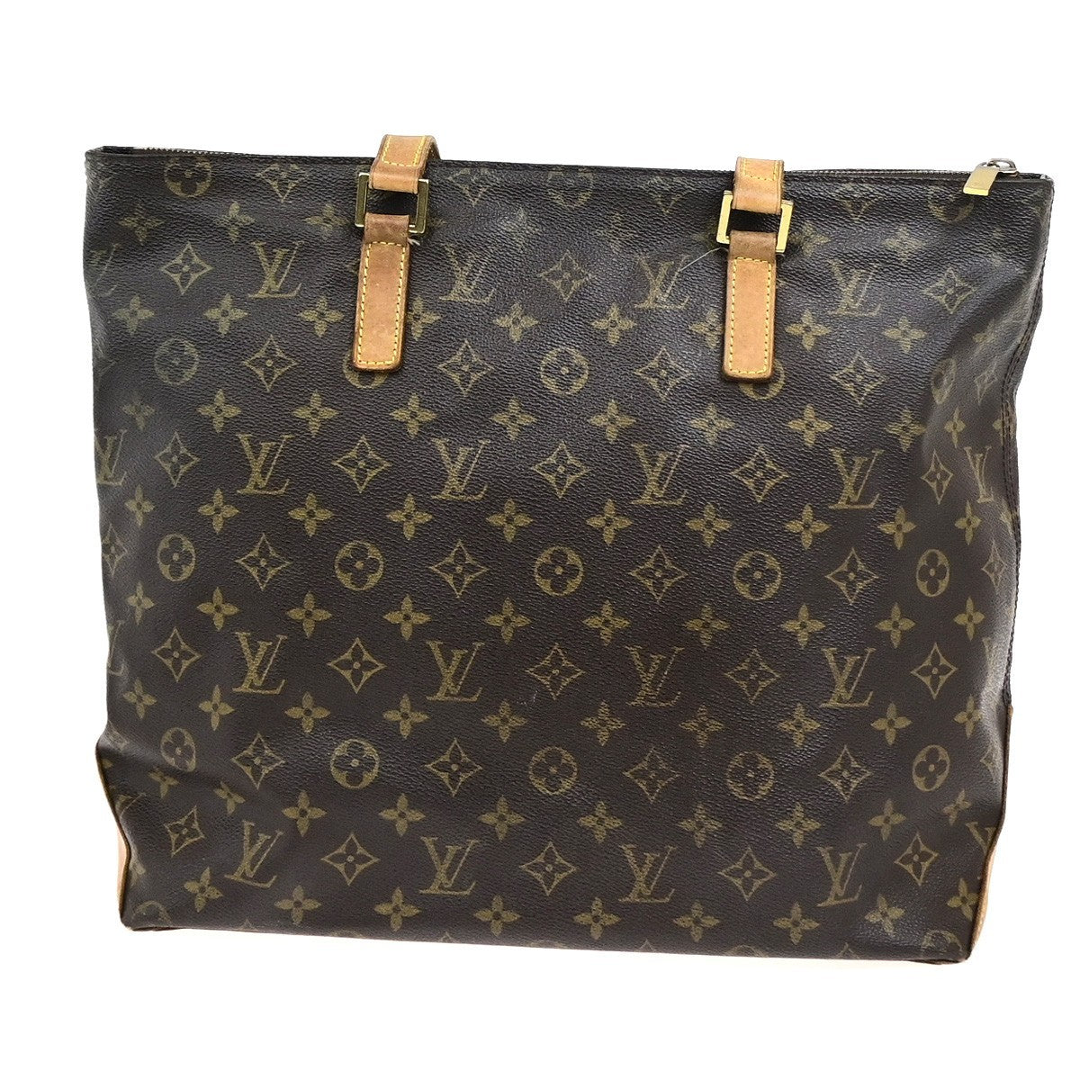 LOUIS VUITTON Cabas Mezzo Shoulder Bag Monogram Leather Brown M51151 81KD117
