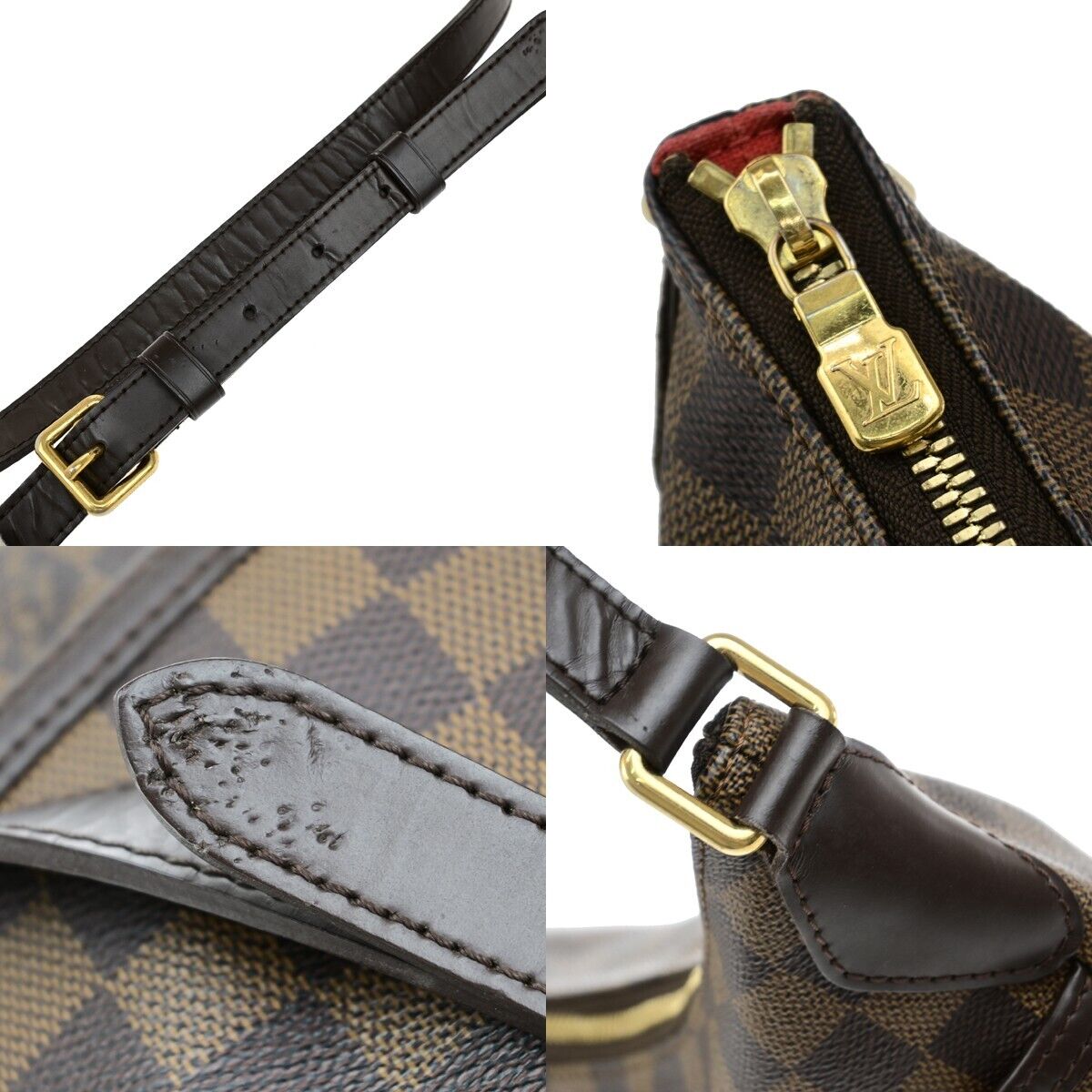 LOUIS VUITTON Bloomsbury PM Shoulder Bag Damier Leather Brown N42251 95EE036