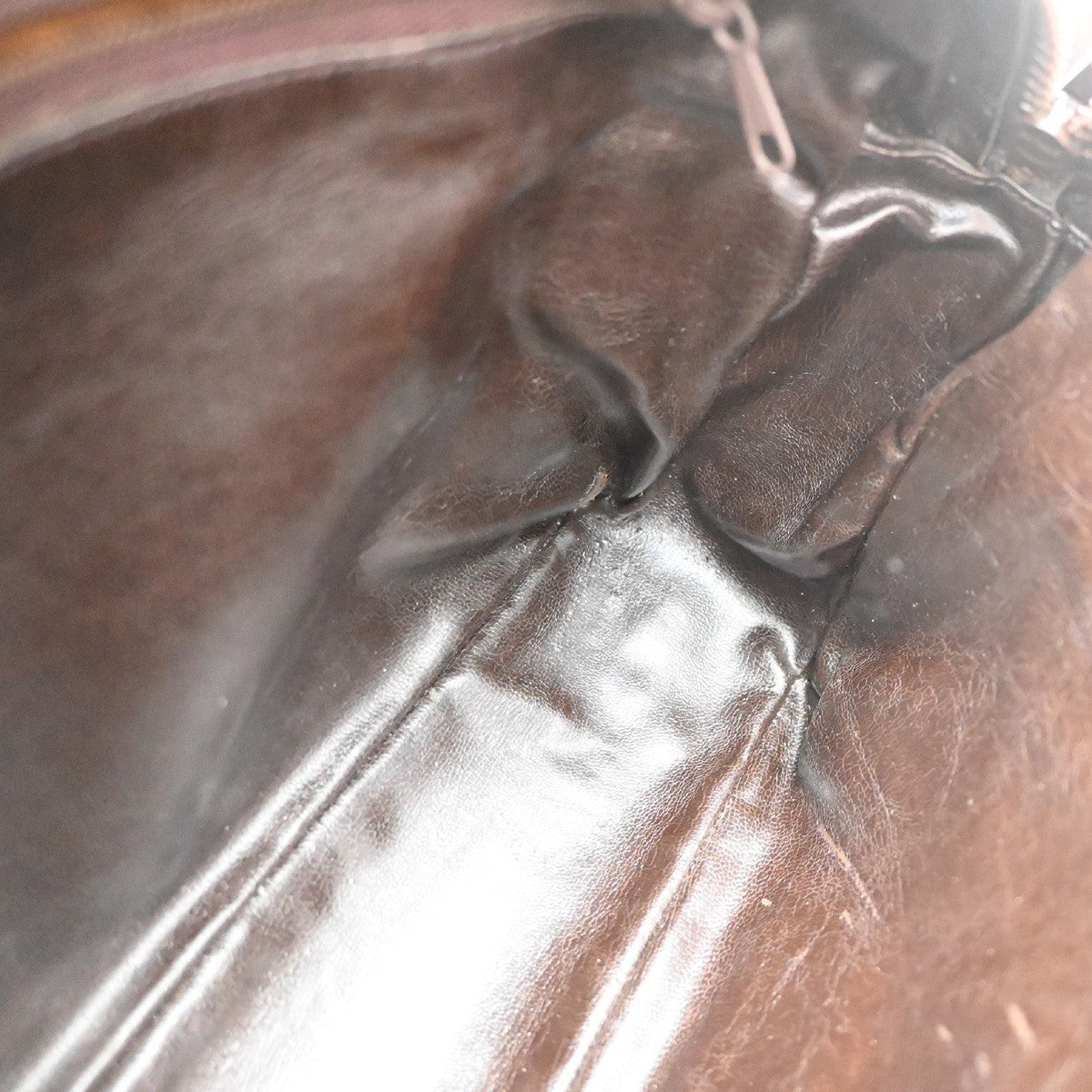 CELINE C Macadam Horse Carriage Shoulder Bag PVC Leather GHW Brown Italy 30KD149
