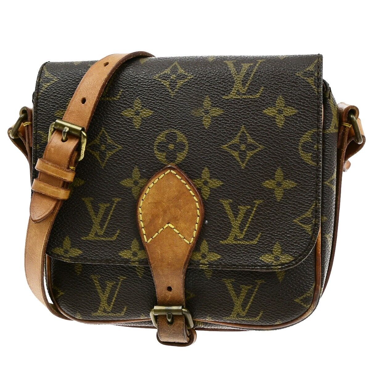 LOUIS VUITTON Mini Cartouchiere Shoulder Bag Monogram Leather BN M51254 35KA558