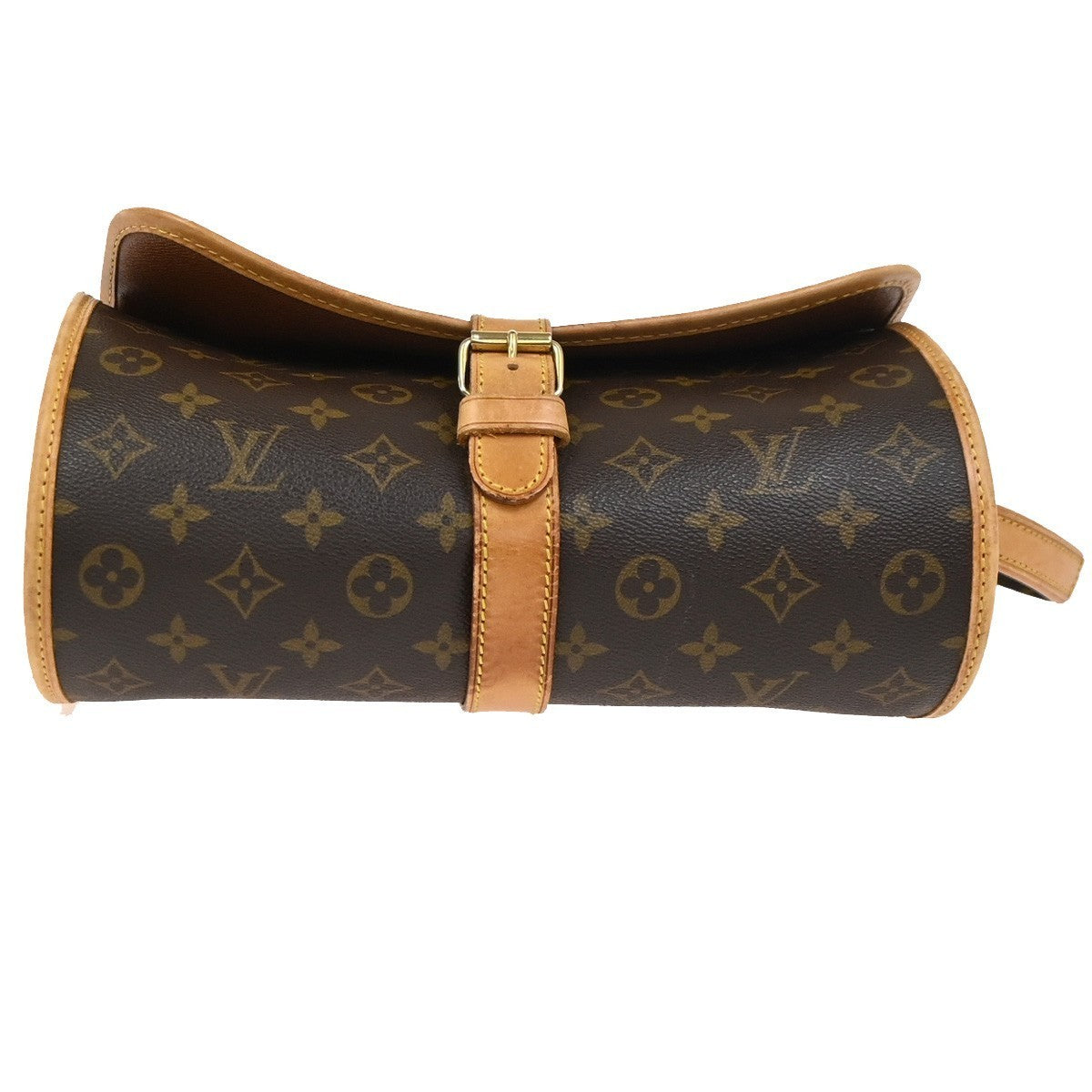 LOUIS VUITTON Logo Marne Shoulder Bag Monogram Leather Brown M51369 70YH918