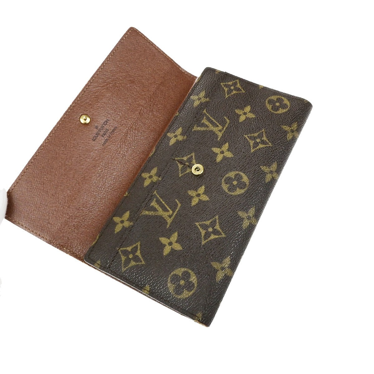 LOUIS VUITTON International Long Trifold Wallet Monogram Leather M61217 68YH185
