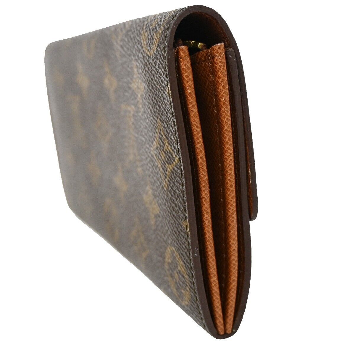 LOUIS VUITTON Porte Monnaie Credit Long Bifold Wallet Monogram M61724 64RJ270