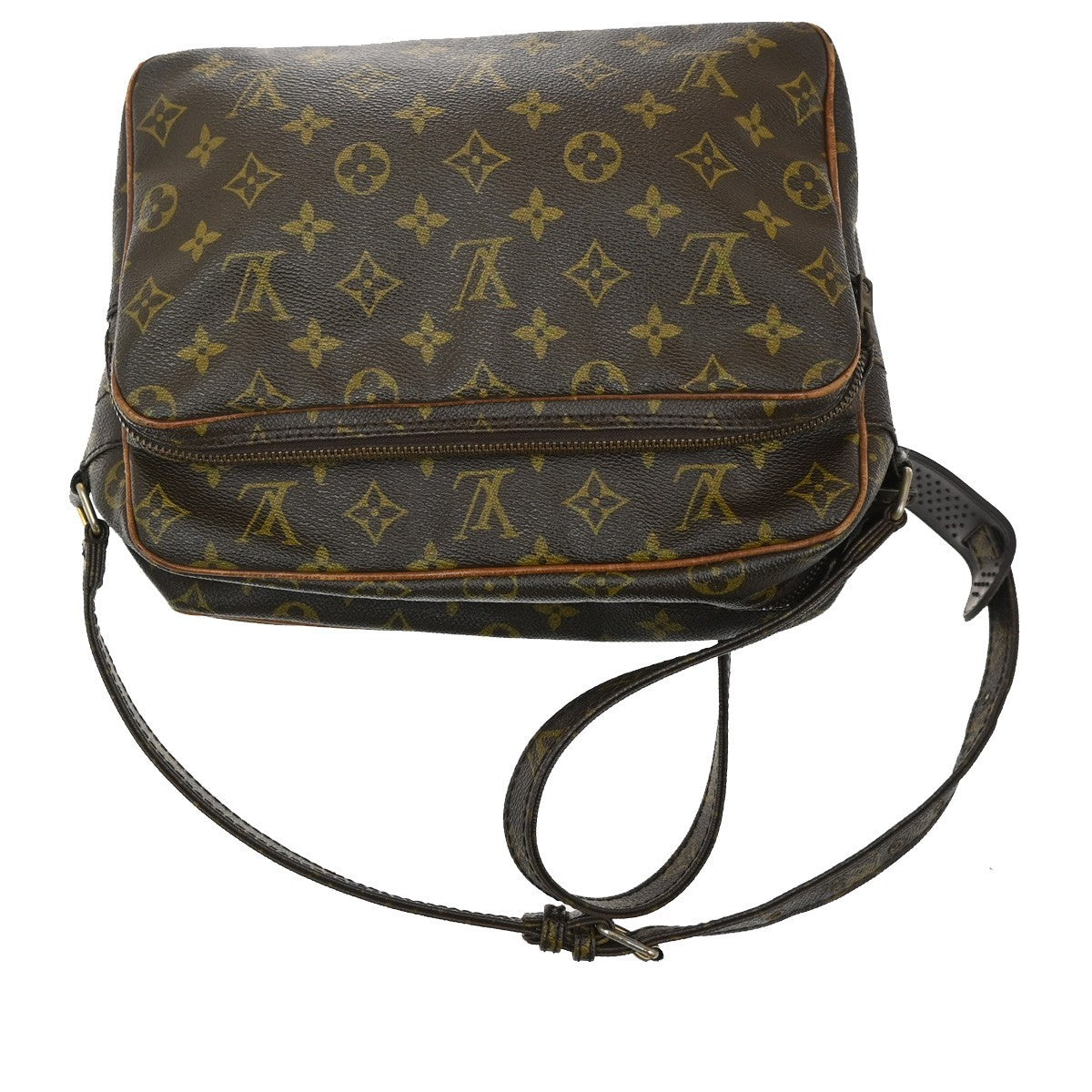 LOUIS VUITTON Nile Migratoire Shoulder Bag Monogram Leather Brown M45244 04TA203