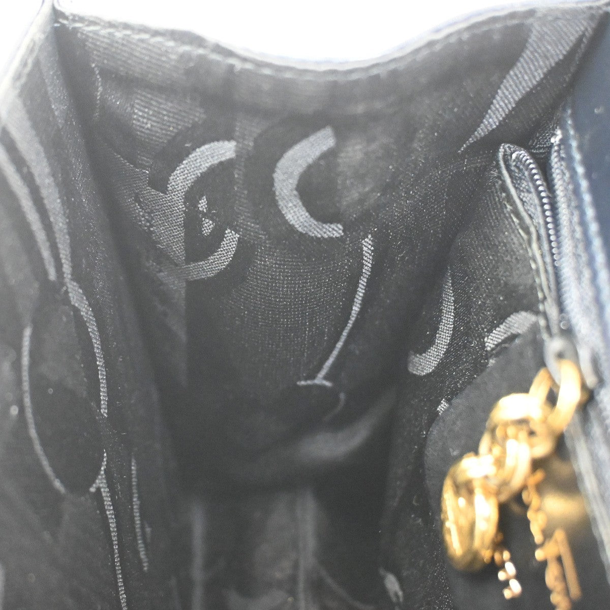 SALVATORE FERRAGAMO Logo 2Way Mini Shoulder Hand Bag Leather Navy Blue 62YJ092