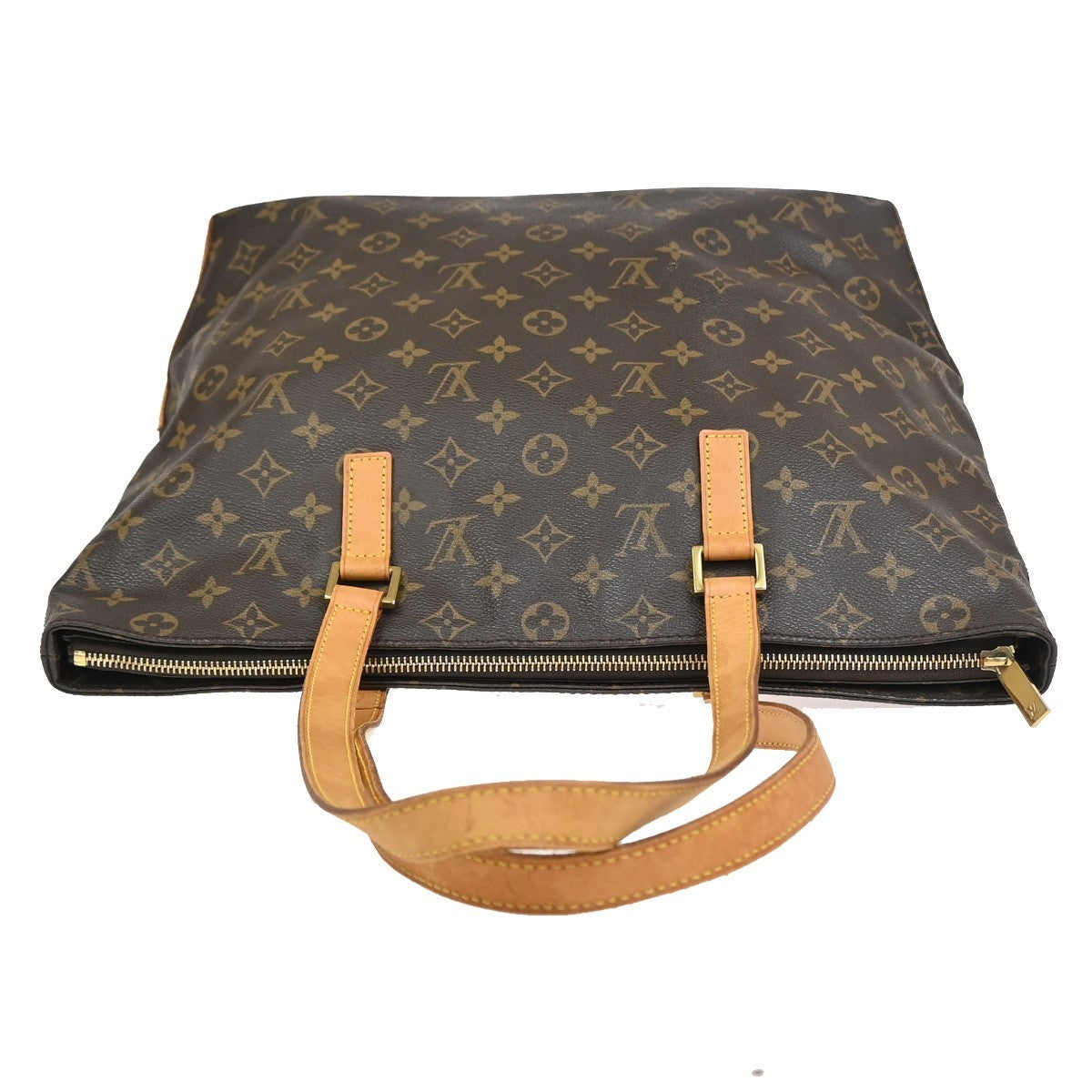 LOUIS VUITTON Cabas Mezzo Shoulder Bag Monogram Leather Brown M51151 85KC897