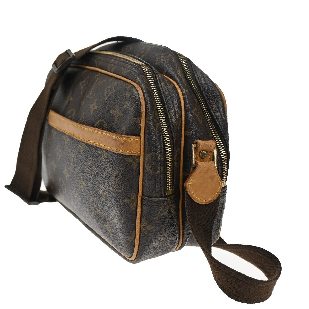 LOUIS VUITTON Reporter PM Crossbody Shoulder Bag Monogram Leather M45254 84CA314