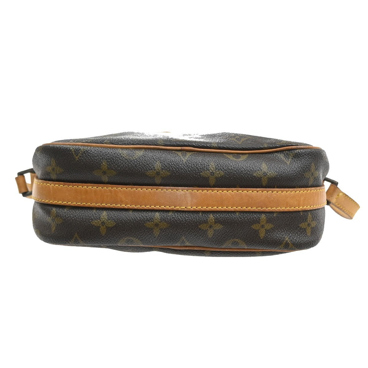 LOUIS VUITTON Senlis Shoulder Bag Monogram Leather Brown France 86SA113