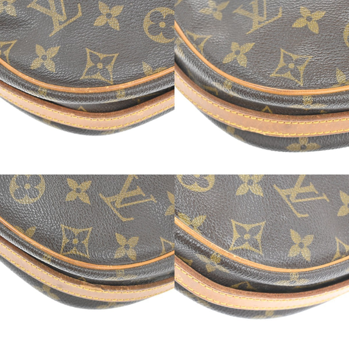 LOUIS VUITTON Jeune Fille MM Shoulder Bag Monogram Leather Brown M51226 37KC149