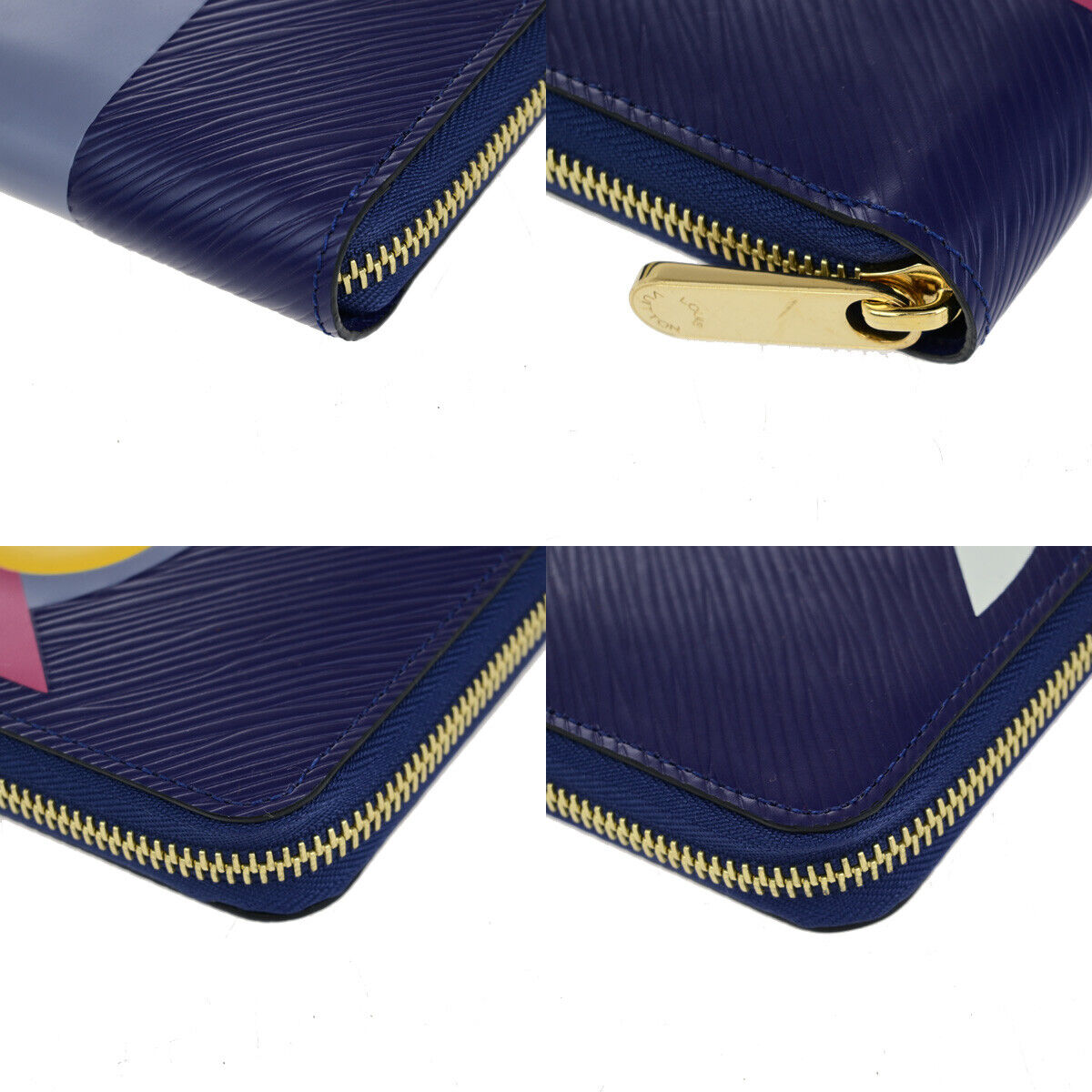 LOUIS VUITTON owl Night Bird Long Zippy Wallet Epi Leather Iris M42558 16RF193