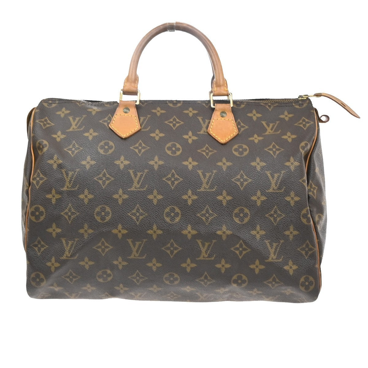 LOUIS VUITTON Speedy 35 Travel Hand Bag Monogram Leather Brown M41524 93SA112