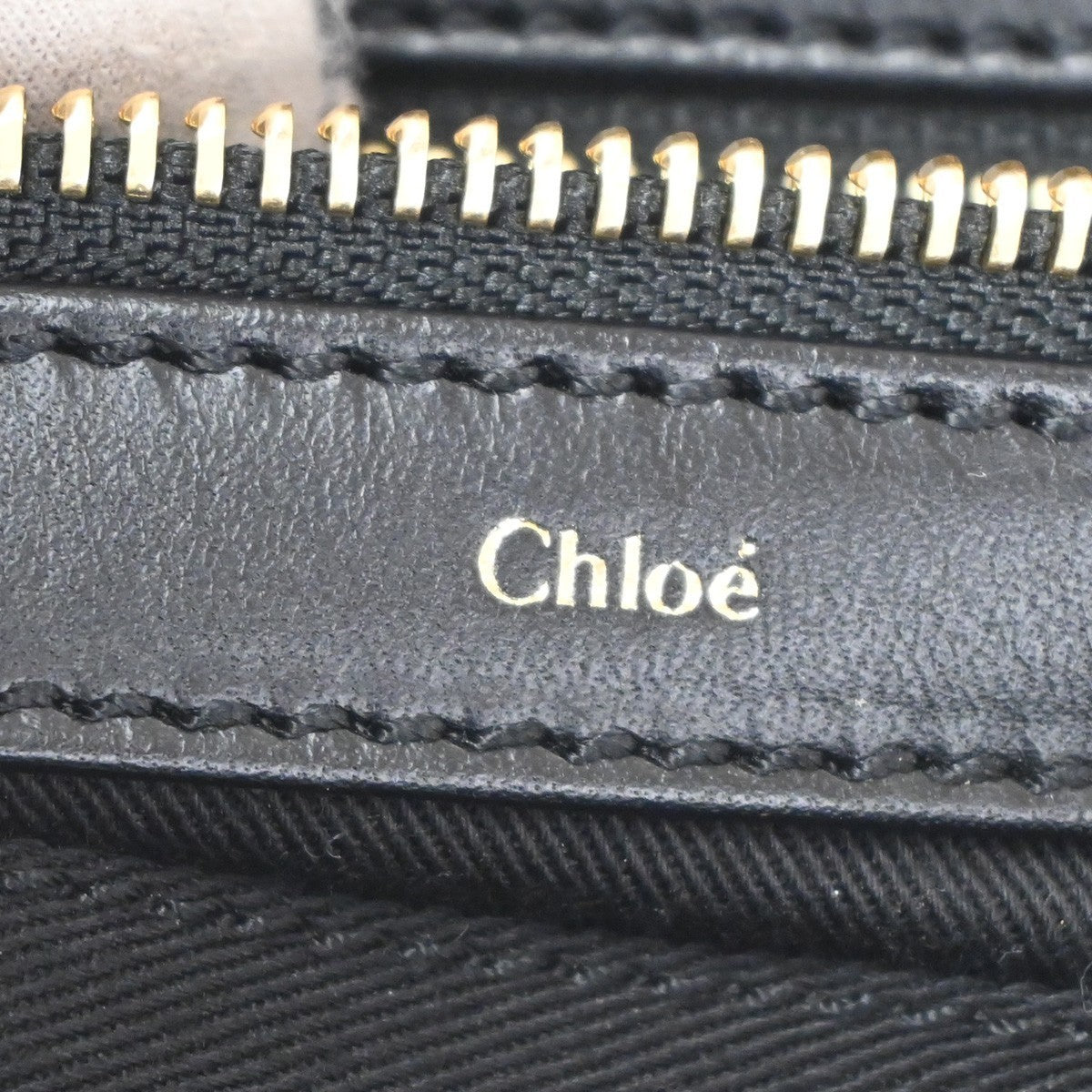 CHLOE Alice 2Way Shoulder Hand bag Leather Black Pink GHW Italy 35TA464