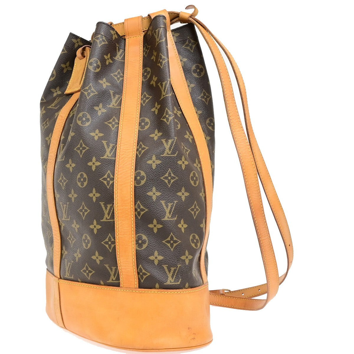 LOUIS VUITTON LV Randonnee GM Shoulder Bag Monogram Leather Brown M42244 11EE124