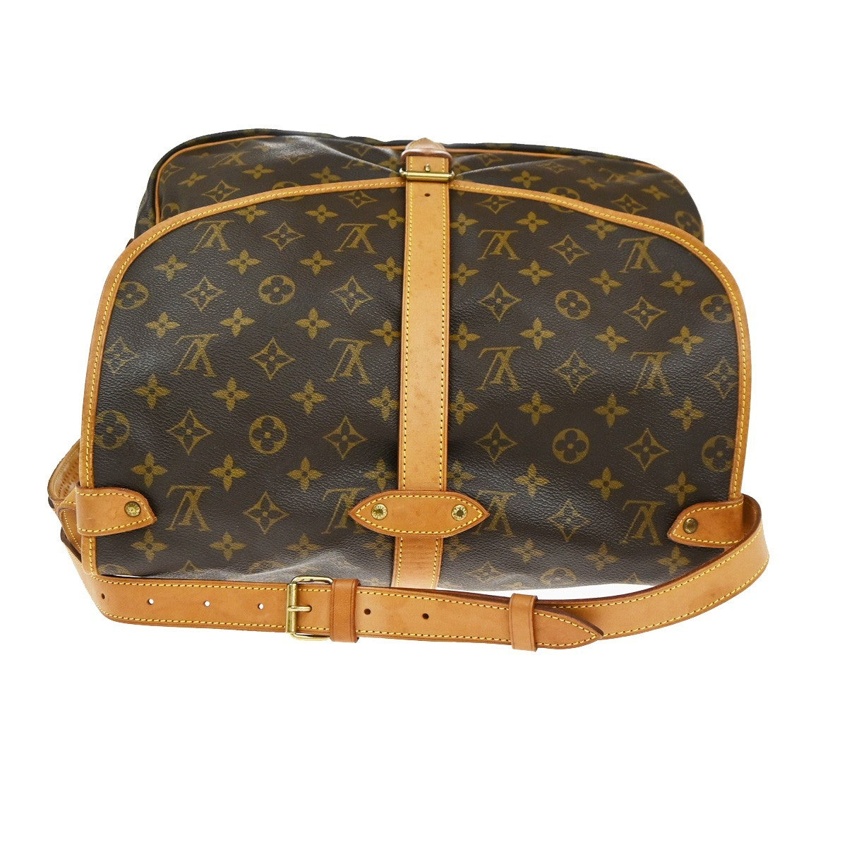 LOUIS VUITTON Saumur 35 Shoulder Bag Monogram Leather BN France M42254 96KC366