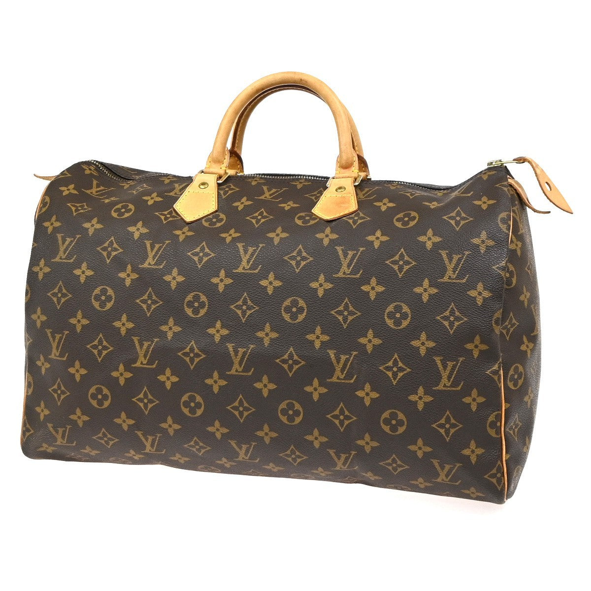 LOUIS VUITTON Speedy 40 Travel Hand Bag Monogram Leather Brown M41522 99YJ003