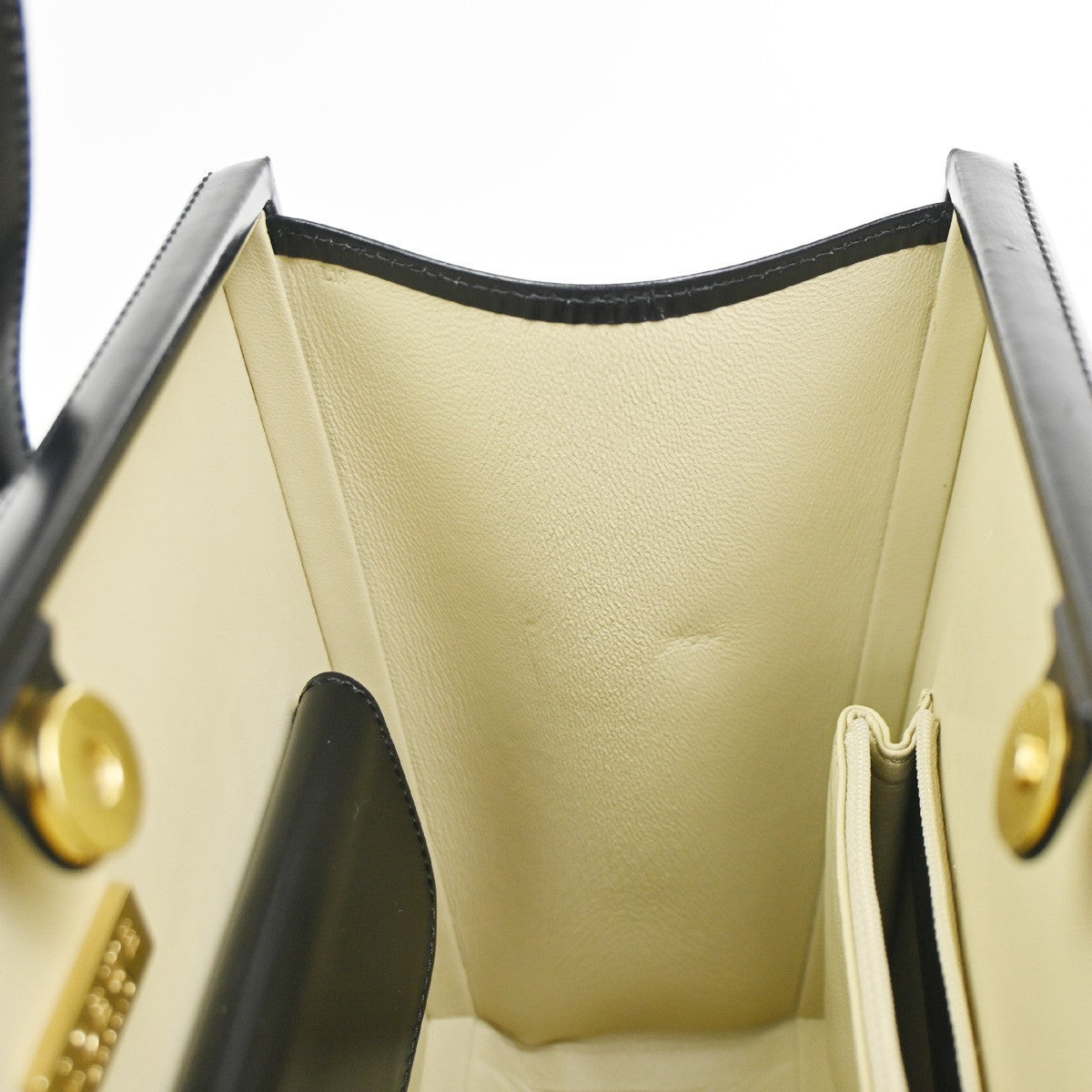 LOEWE Logo Shoulder Handbag Leather GHW Black Spain 76KC372