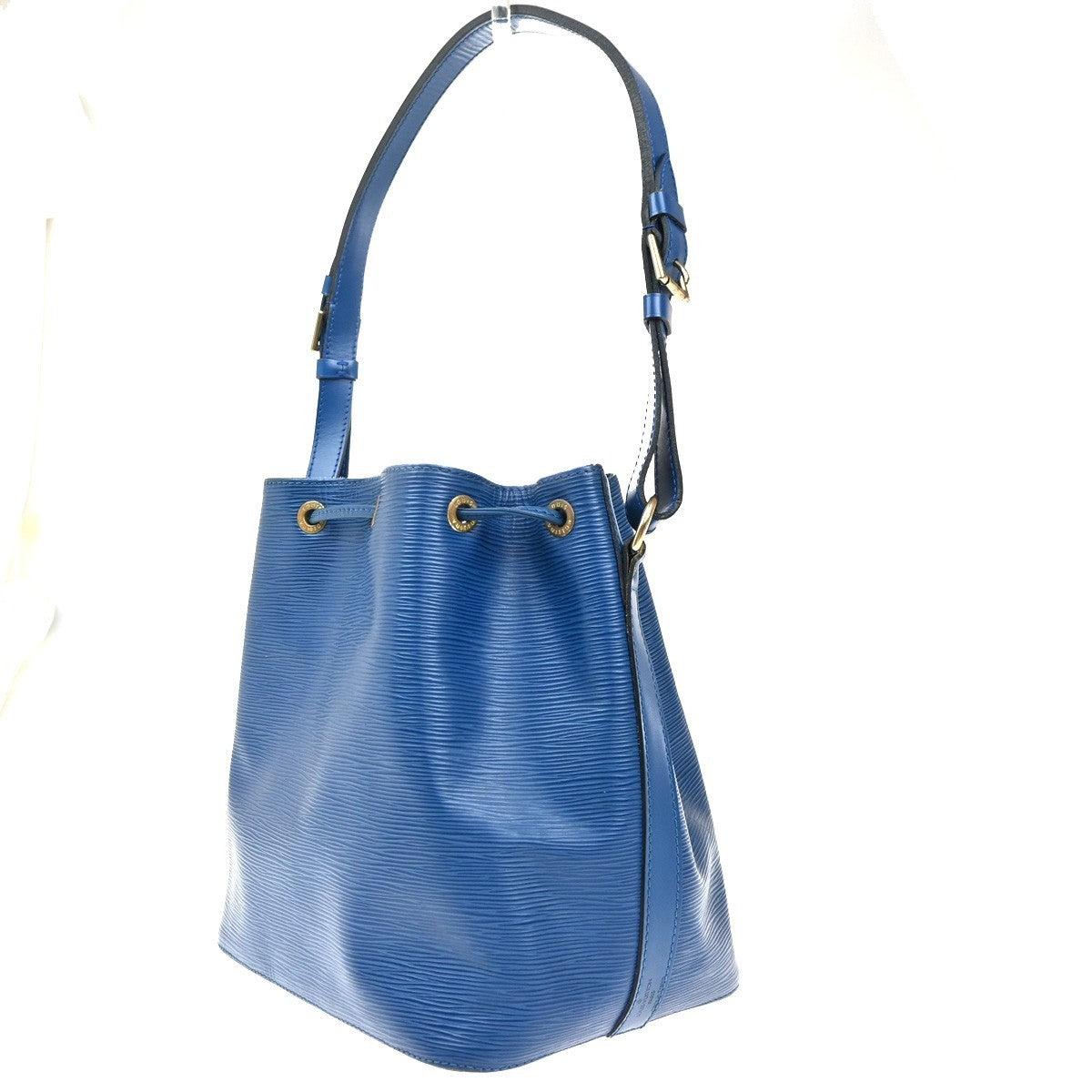 LOUIS VUITTON LV Petit Noe Shoulder Bag Epi Leather Blue France M44105 86KC177