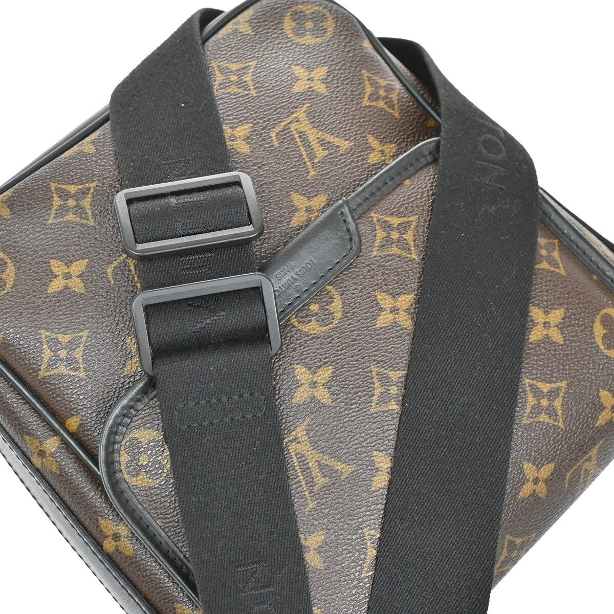 LOUIS VUITTON Bass PM Shoulder Bag Monogram Macassar Brown Black M56717 21EE303