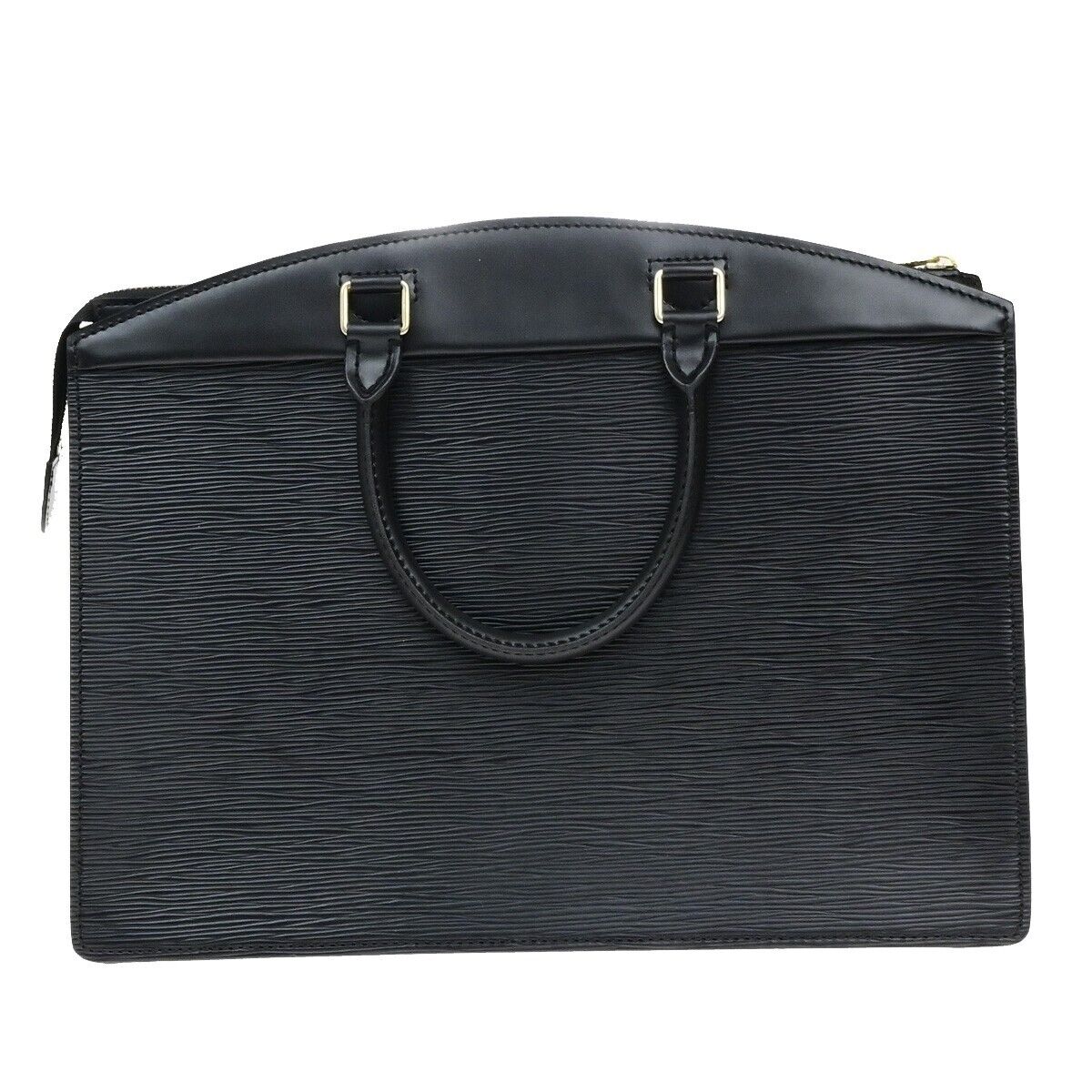 LOUIS VUITTON LV Logo Riviera Hand Bag Epi Leather Black France M48182 65ED659