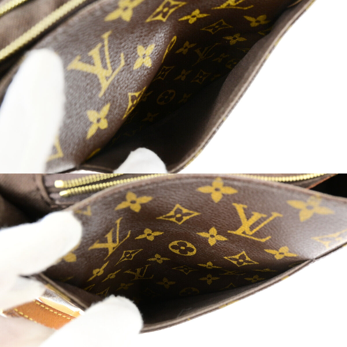 LOUIS VUITTON Menilmontant MM Shoulder Bag Monogram Leather BN M40473 85YG610