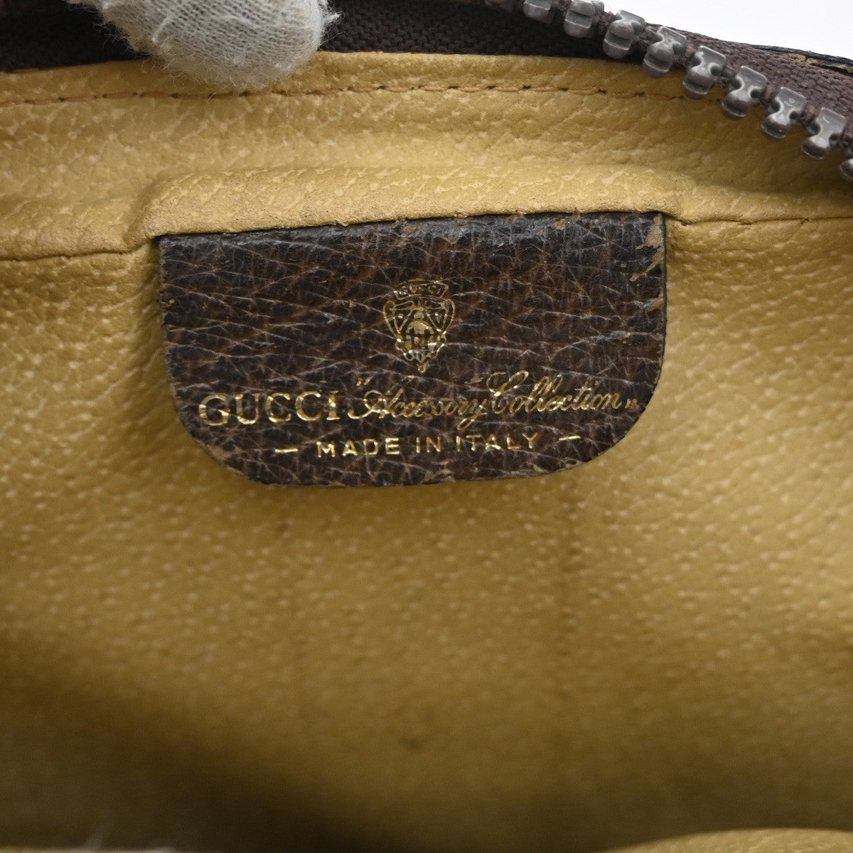 GUCCI GG Pattern 2 Set Shoulder Bags PVC Leather Beige Brown GHW Italy 04CA372