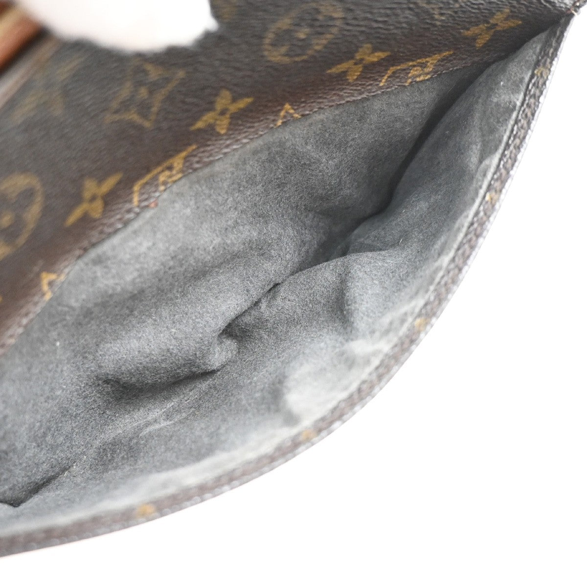 LOUIS VUITTON Orsay Clutch Hand Bag Monogram Leather Brown France M51790 08PA046
