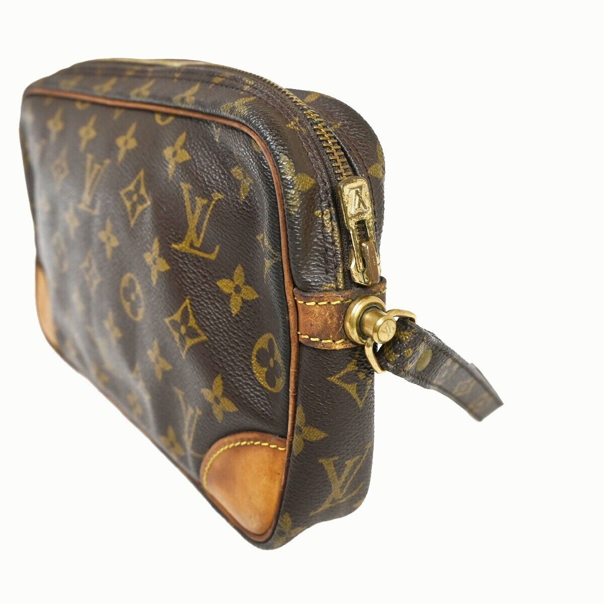 LOUIS VUITTON Marly Dragonne GM Clutch Hand Bag Monogram Brown M51825 36HB862