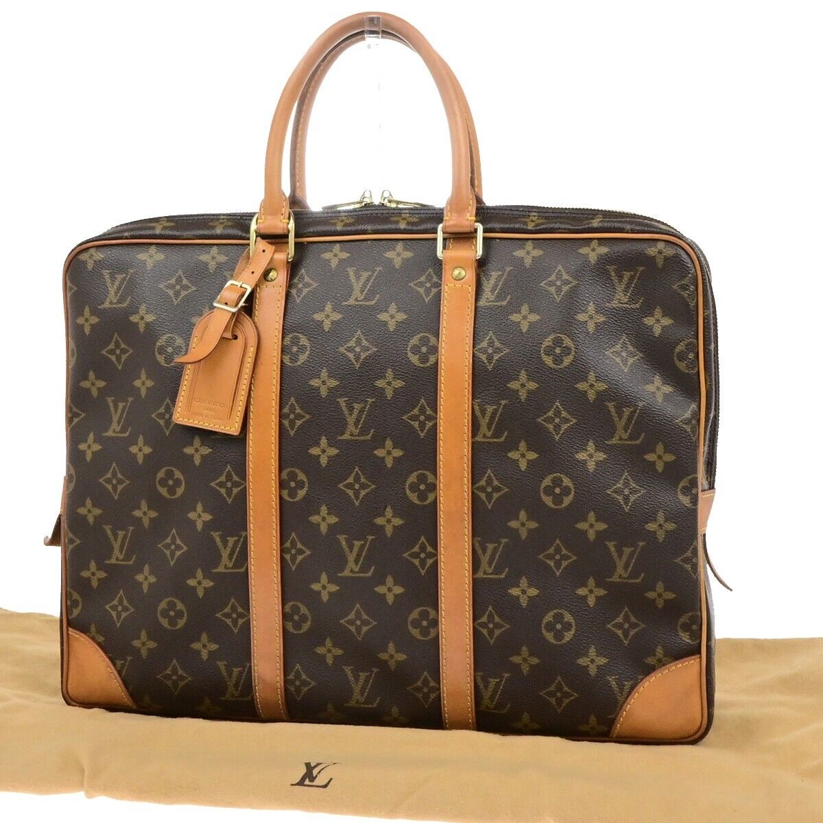 LOUIS VUITTON Porte Documents Voyage Briefcase Hand Bag Monogram M53361 34ED942
