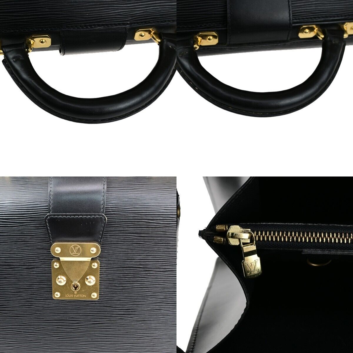 LOUIS VUITTON Serviette Fermoir Business Hand Bag Epi Leather BK M54352 65ED349