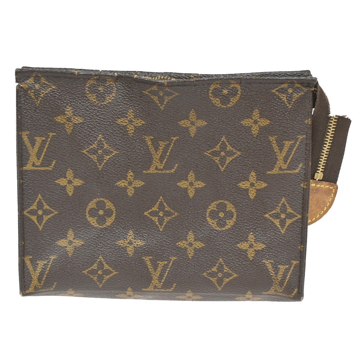LOUIS VUITTON Poche Toilette 19 Clutch Pouch Bag Monogram Leather M47544 08KC359