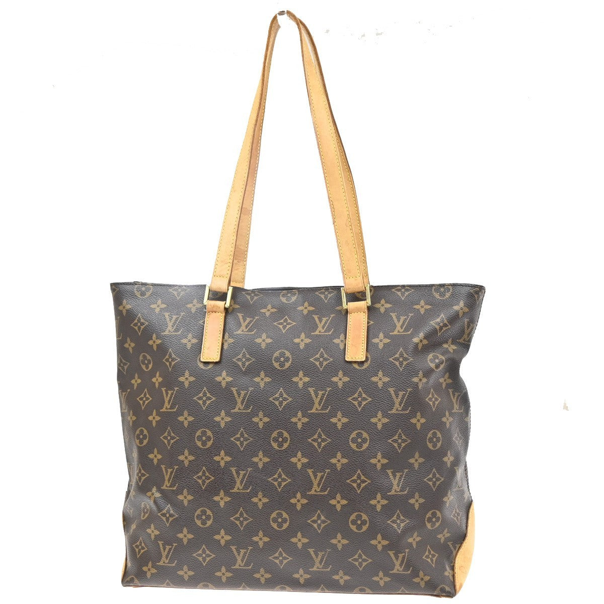 LOUIS VUITTON Cabas Mezzo Shoulder Bag Monogram Leather Brown M51151 77PA001