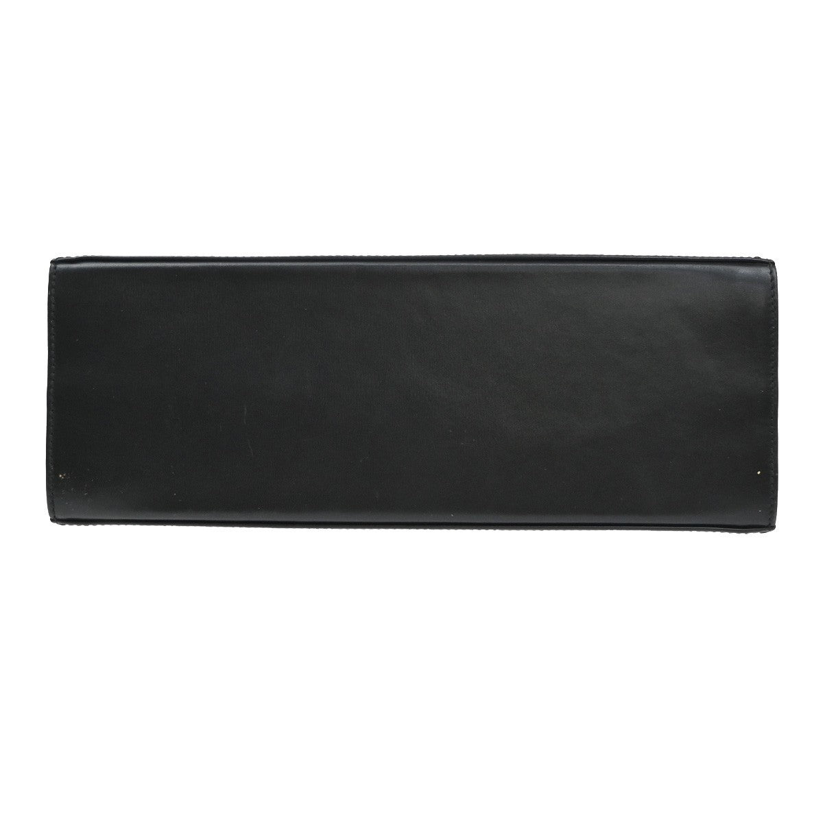 SALVATORE FERRAGAMO Logo Gancini Hand Bag Leather Black GHW Italy 84RF671