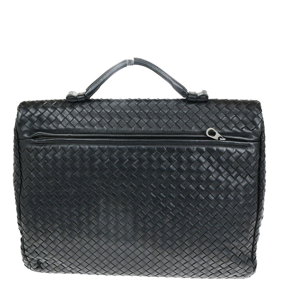 BOTTEGA VENETA Intrecciato Hand Bag Business Bag Leather Black Italy 83SH964
