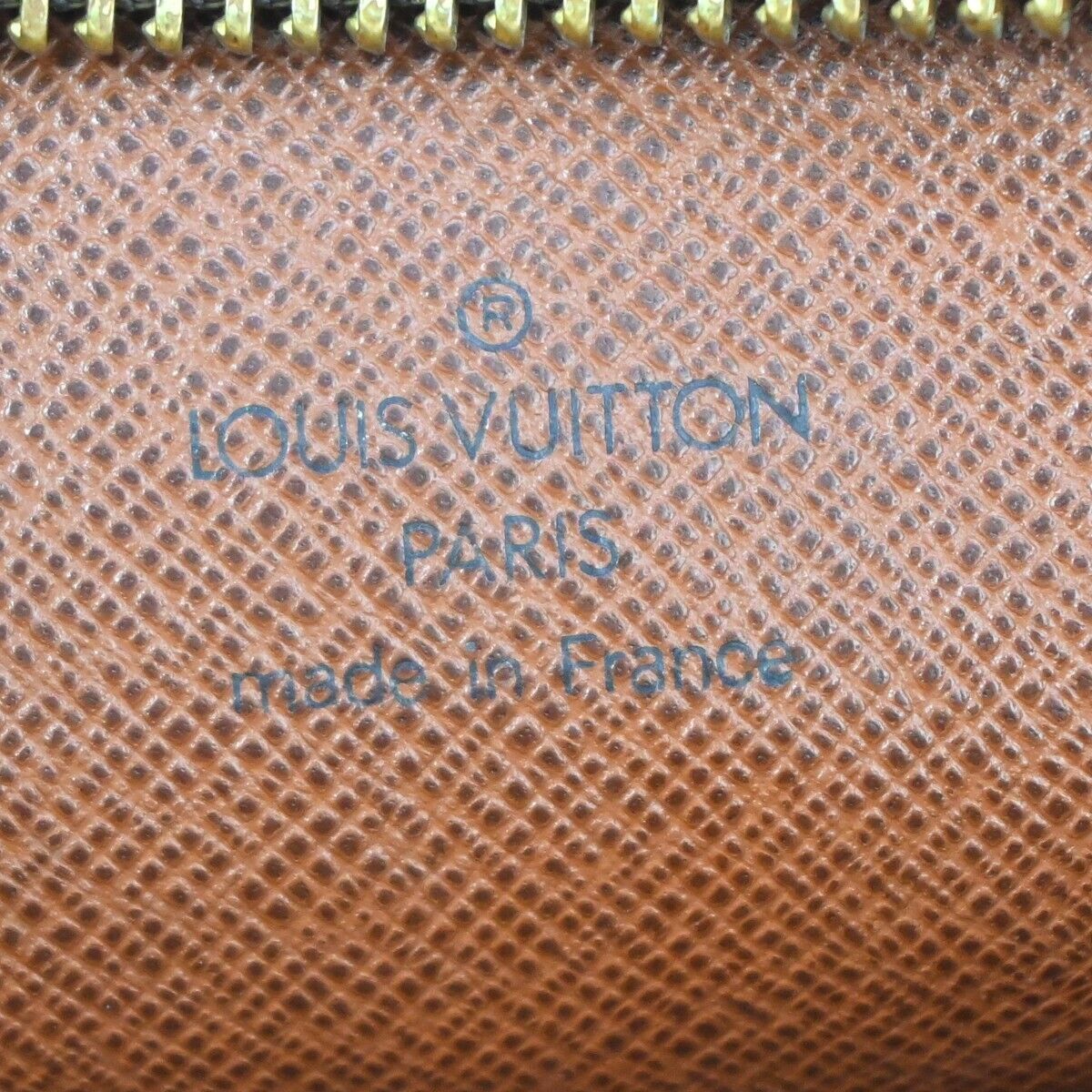 LOUIS VUITTON Logo Drouot Shoulder Bag Monogram Leather Brown M51290 16EA149