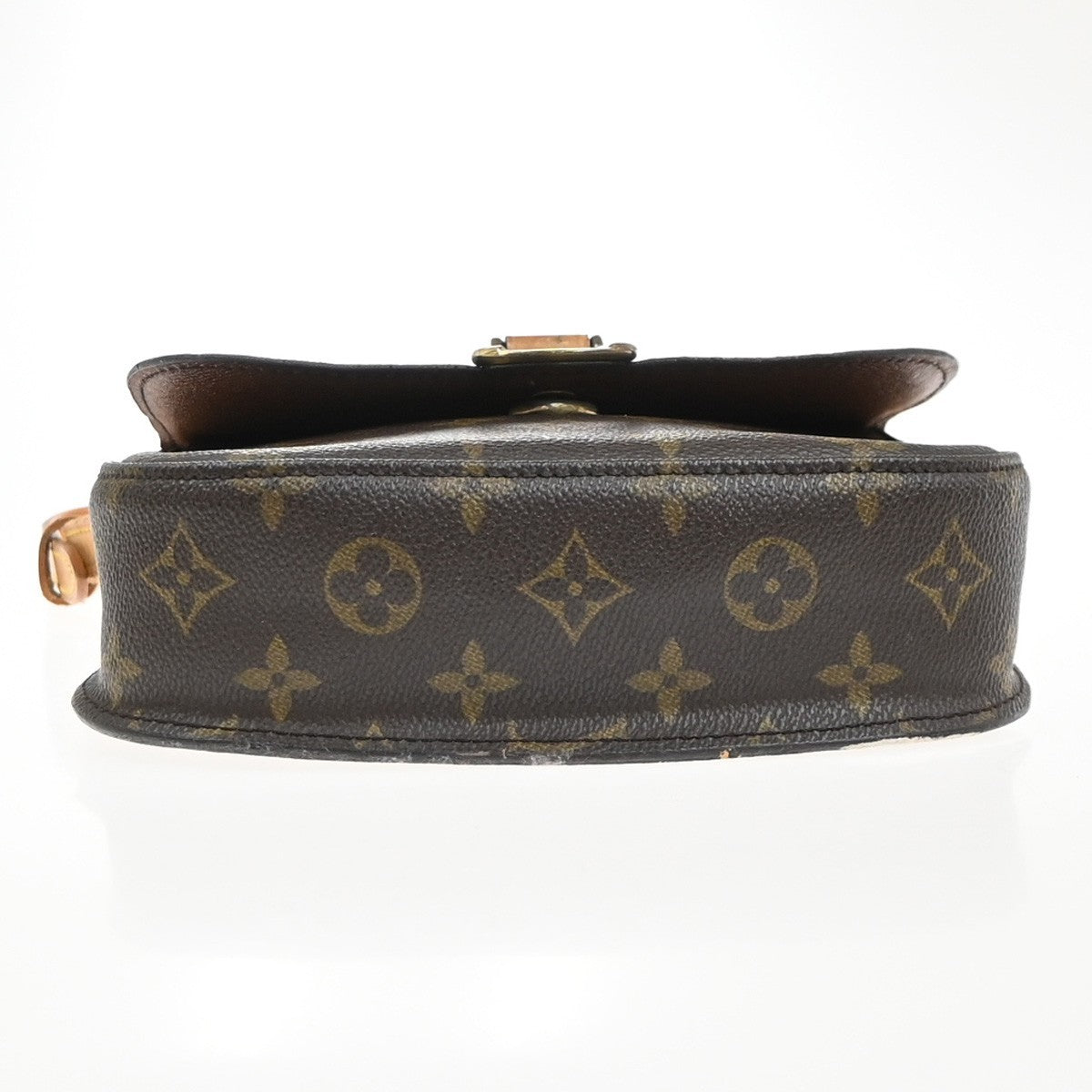 LOUIS VUITTON Saint Cloud MM Shoulder Bag Monogram Leather Brown M51243 31MA461