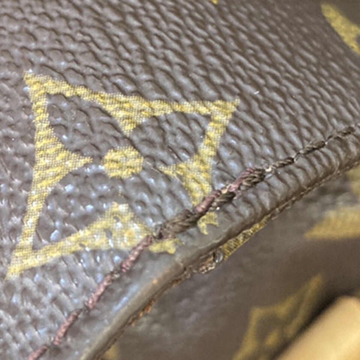 LOUIS VUITTON Cartouchiere GM Shoulder Bag Monogram Leather Brown M51252 83ED391