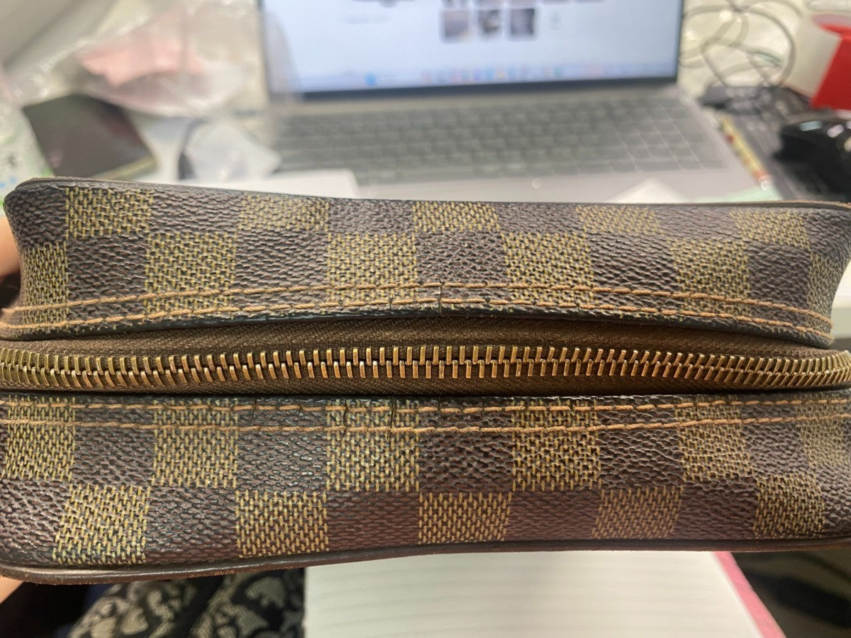 LOUIS VUITTON Olav PM Shoulder Bag Damier Ebene Leather BN France N41442 34KC799
