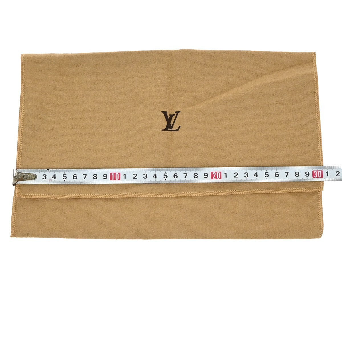 LOUIS VUITTON Logo 10 Set Dust Bag Drawstring Canvas Cotton Beige Brown 09EE137