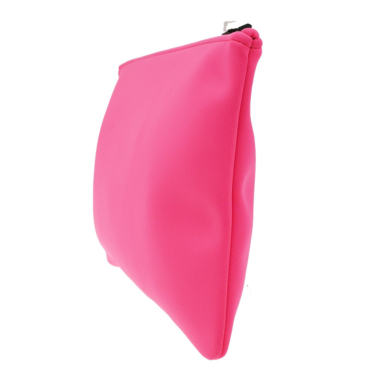 HERMES Logo Neobain GM Flat Pouch Polyamide Elastane Leather Pink 62KB569