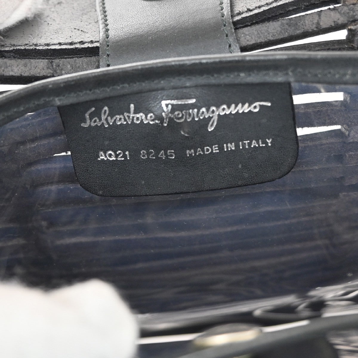 SALVATORE FERRAGAMO 2Way Shoulder Hand Bag Leather Brown SHW Italy 33KA709
