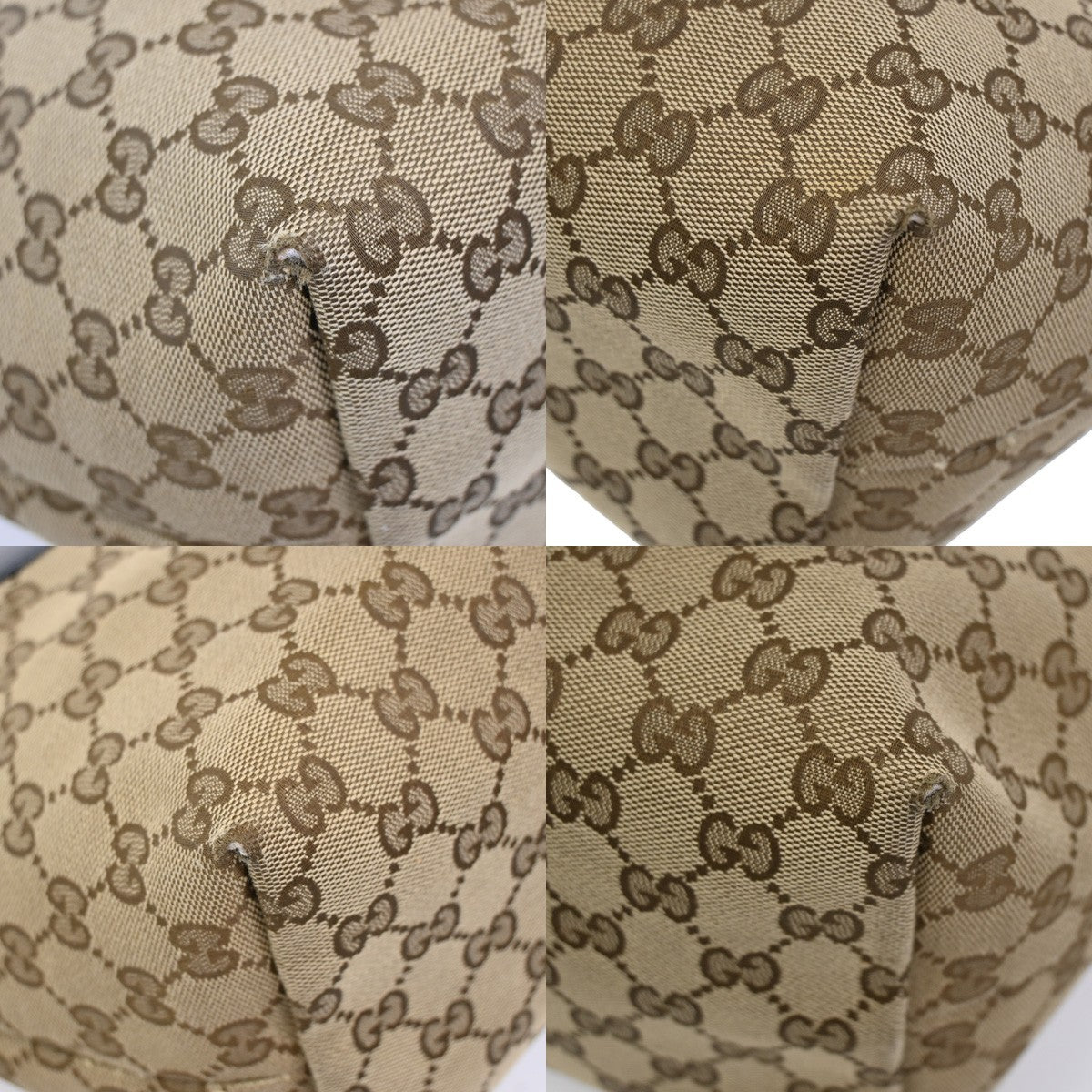 GUCCI GG Jolie Shoulder Hand Bag Canvas Patent Leather Brown GHW Italy 38KC906