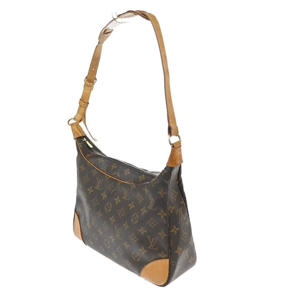 LOUIS VUITTON Boulogne 30 Shoulder Bag Monogram Leather Brown M51265 82CA634