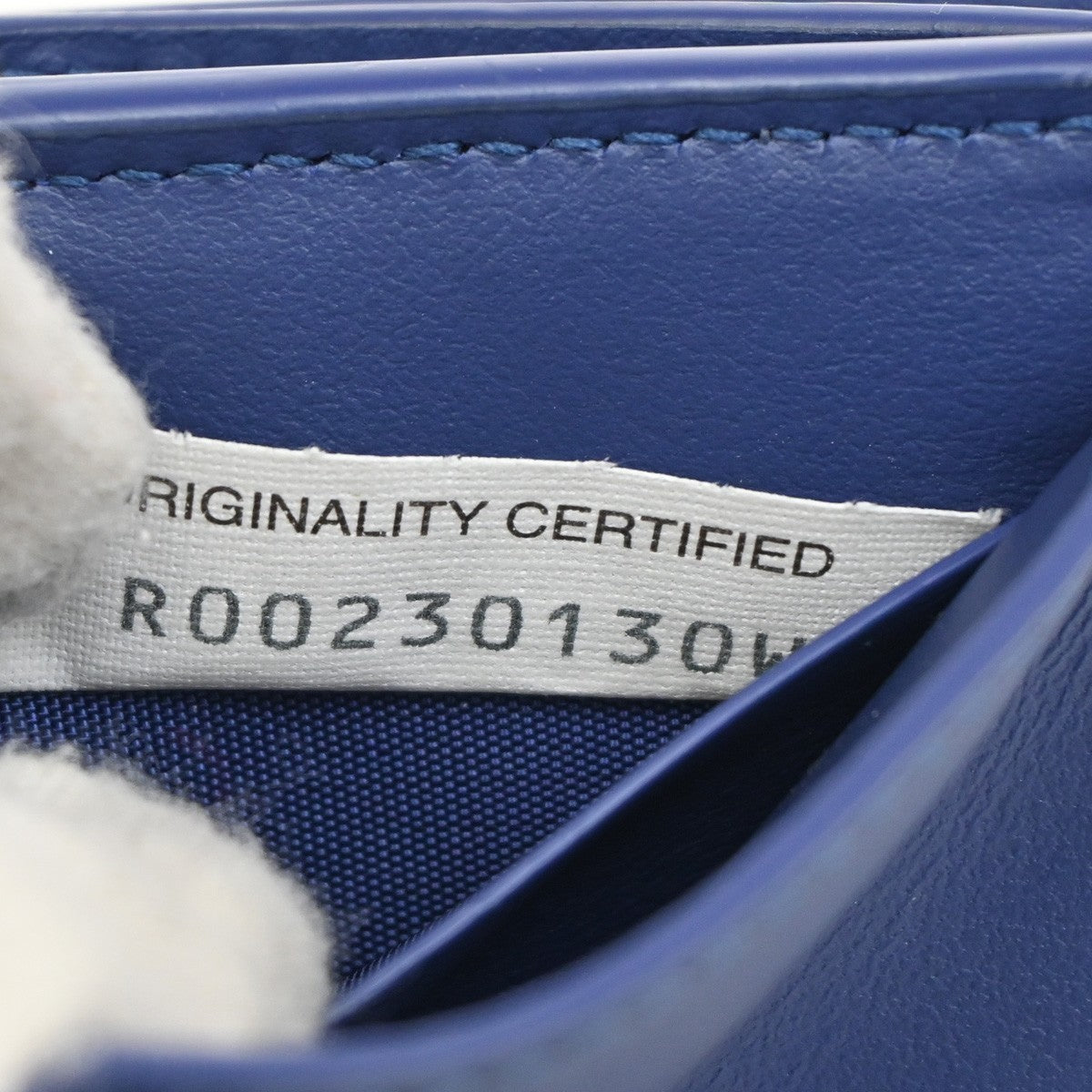 BOTTEGA VENETA INTRECCIATO Trifold Compact Wallet Leather Blue Italy 35KA812