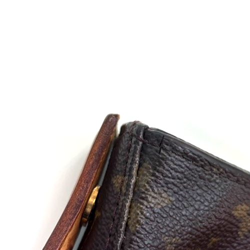 LOUIS VUITTON Logo Looping GM Shoulder Bag Monogram Leather Brown M51145 31MA310